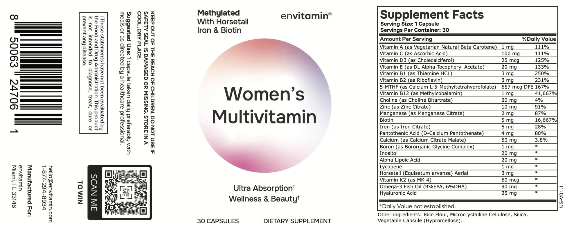 envitamin Women's Multivitamin and Ultimate Multivitamin Bundle (2 Products) envitaminBuy Supplements Australia