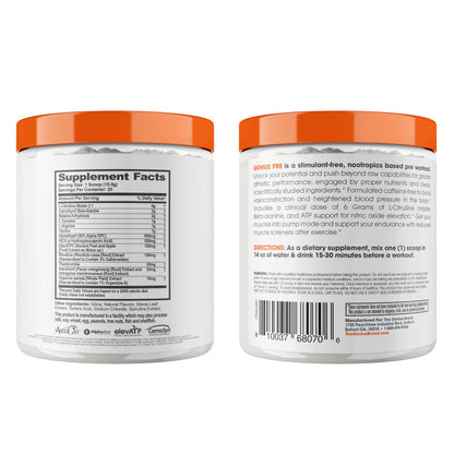Genius Pre Workout Powder, Blue Raspberry - All-Natural Nootropic Pre-workout & Caffeine The Genius BrandBuy Supplements Australia