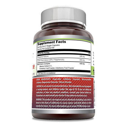 Amazing Formulas Raspberry Ketone with Green Tea Extract & Multi Berry Complex Amazing NutritionBuy Supplements Australia