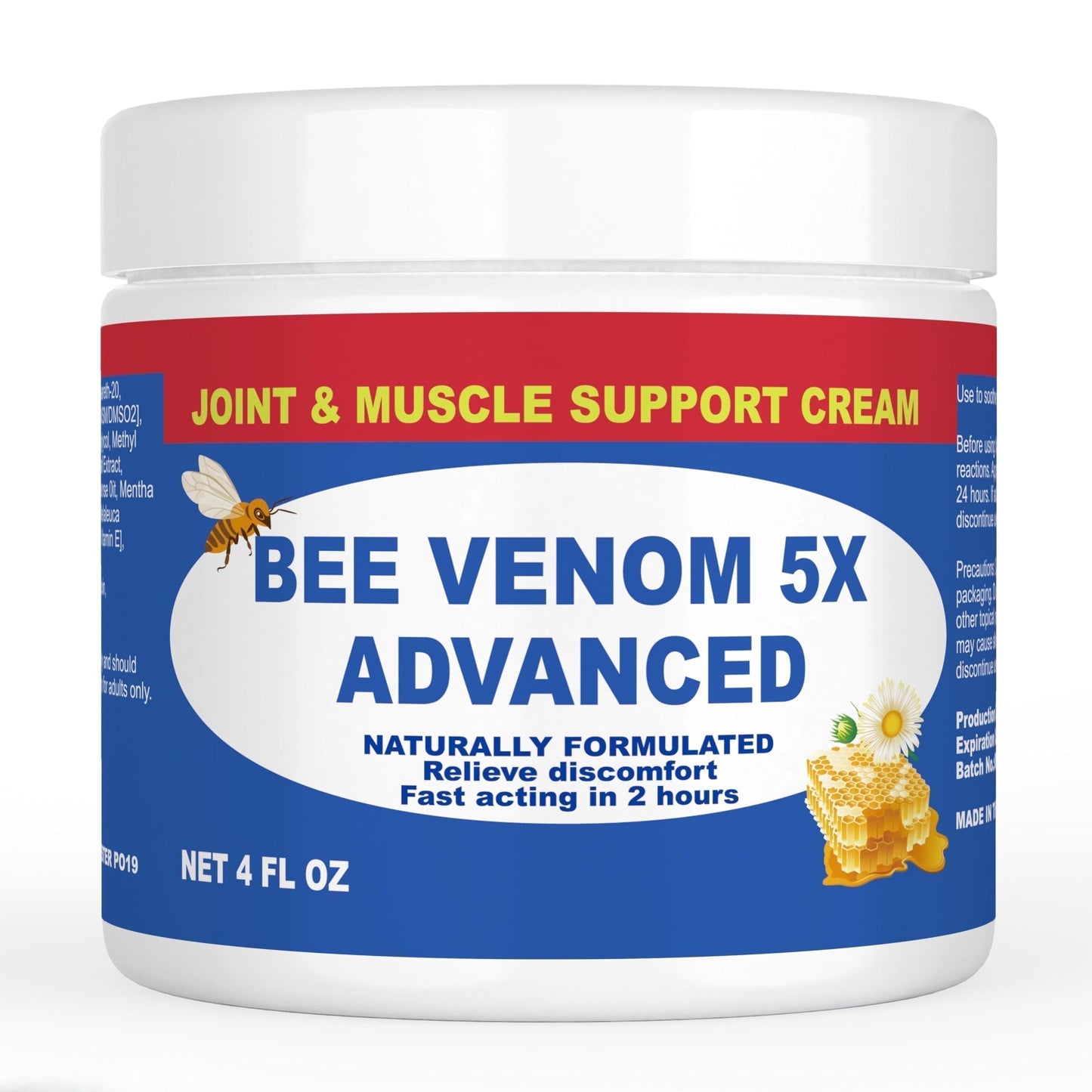 JOYFULART Zealand Bee Venom Serum Gel, Professional for Joint, Muscle, Bone Cream, 24h Fast Release, Soothing Powerful for Back, Neck, Hand, Foot, Knee, Muscle, Shoulder, Hip, Nerve JOYFULARTBuy Supplements Australia
