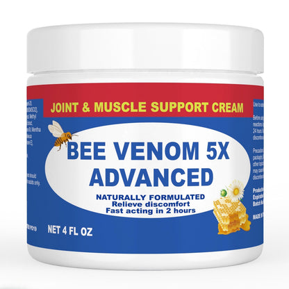JOYFULART Zealand Bee Venom Serum Gel, Professional for Joint, Muscle, Bone Cream, 24h Fast Release, Soothing Powerful for Back, Neck, Hand, Foot, Knee, Muscle, Shoulder, Hip, Nerve JOYFULARTBuy Supplements Australia