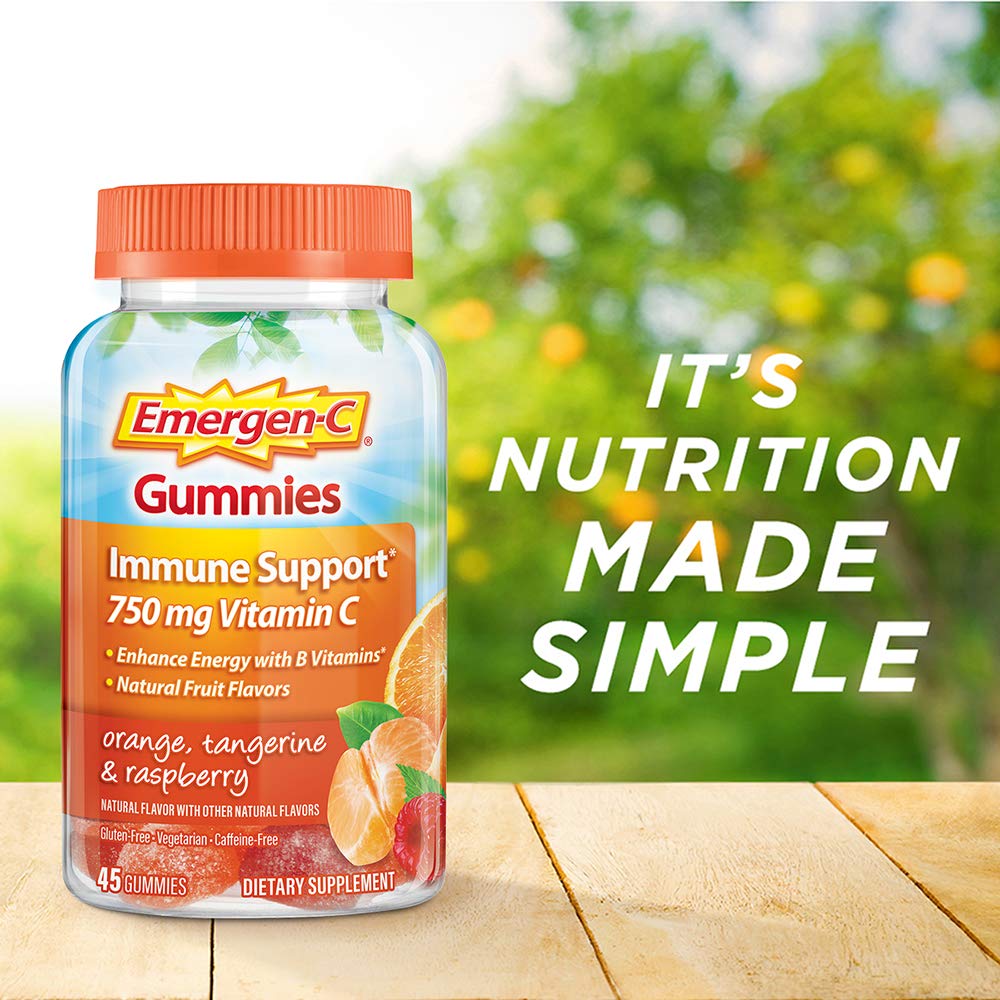 Emergen-C 750mg Vitamin C Gummies for Adults, Immunity Gummies with B Vitamins Emergen-CBuy Supplements Australia