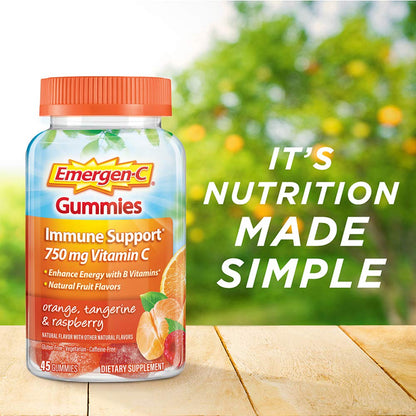 Emergen-C 750mg Vitamin C Gummies for Adults, Immunity Gummies with B Vitamins Emergen-CBuy Supplements Australia