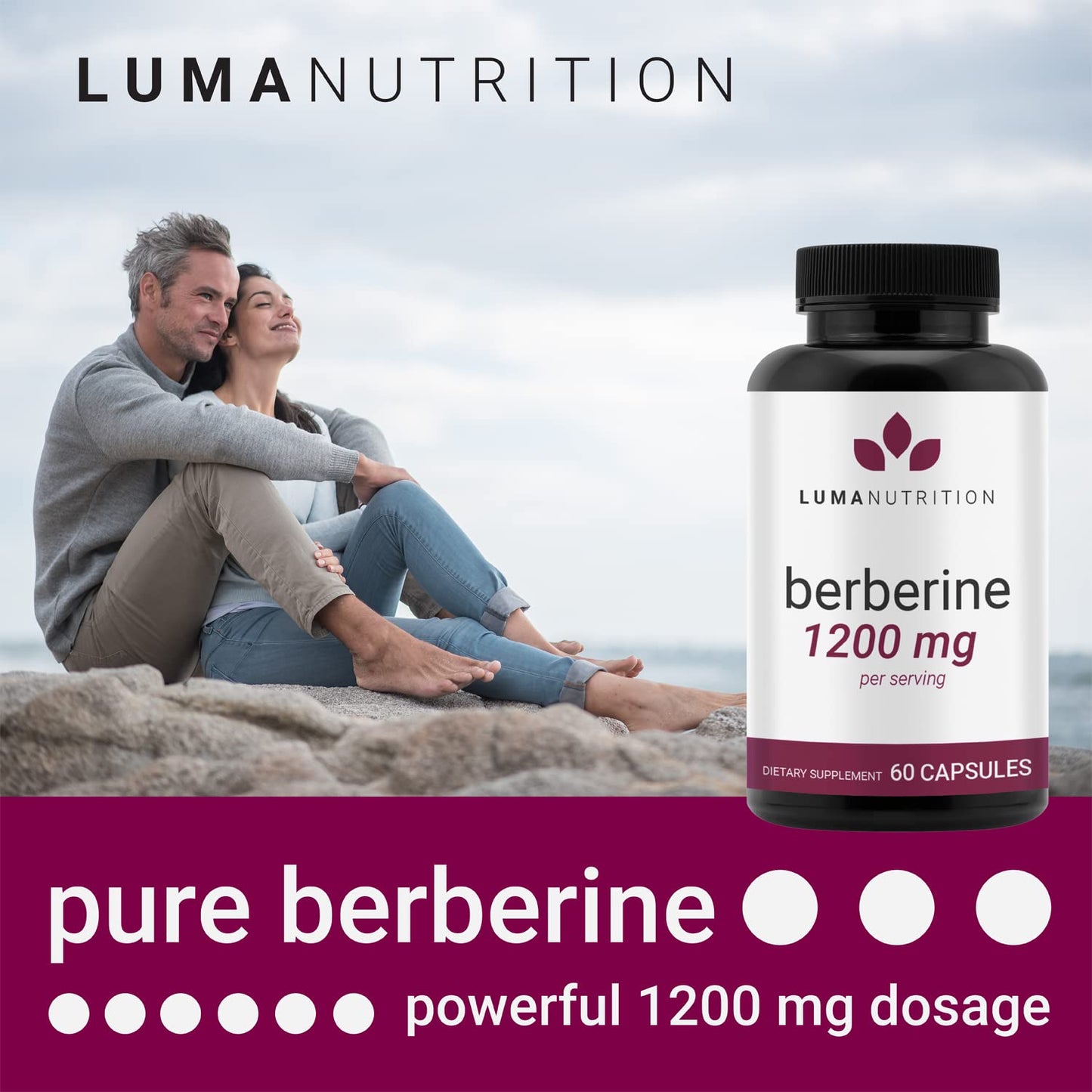Luma Nutrition Berberine Supplement - Berberine 1200mg Per Serving - Berberine HCI Luma NutritionBuy Supplements Australia