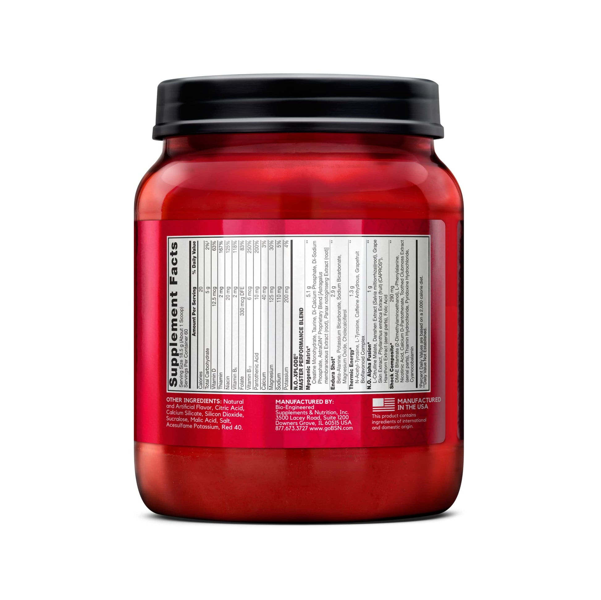 BSN N.O.-XPLODE Pre Workout Supplement with Creatine, Beta-Alanine, and Energy BSNBuy Supplements Australia