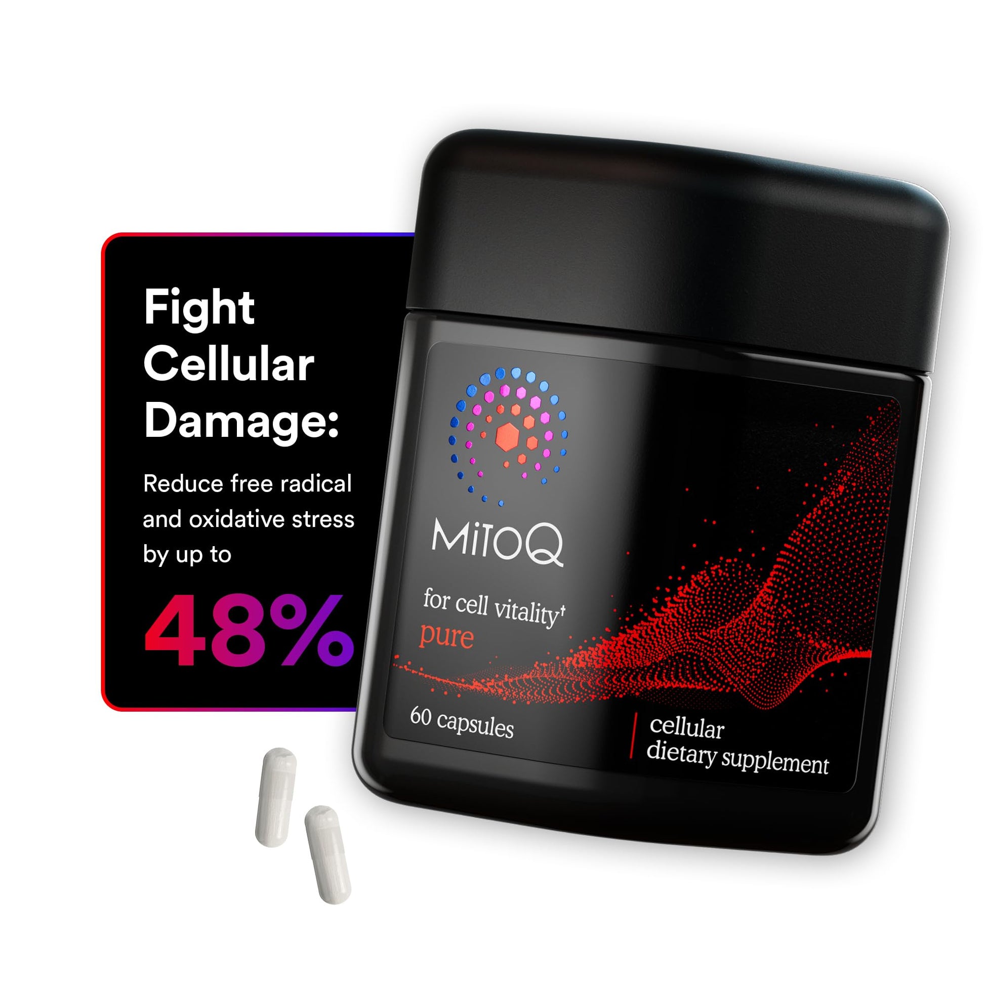 MitoQ Pure Advanced Mitochondria Supplement Superior Bioavailability to CoQ10 | Reduces Free Radical Damage for Healthy Aging, Metabolism, Heart Health, Energy, Strength & Mobility MitoQBuy Supplements Australia