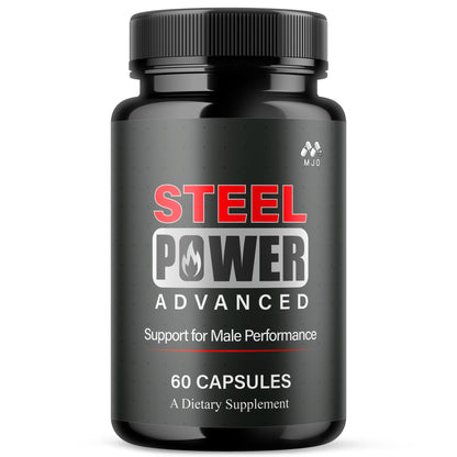 Steel Power Capsules, Official Steel Power for Men with All Natural Ingredients, Advanced SteelPower Men's Health and Wellness Vitamin Formula Pills with Maximum Strength Multivitamins (60 Capsules) MJOBuy Supplements Australia