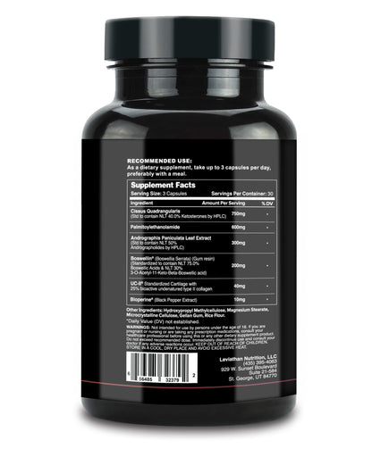 Leviathan Nutrition Joint Support | Helps Repair & Restore Joints for Comfort Mobility, Flexibility, Strength & Joint Health with Boswellia for Hands Back Knee and Joints for Men & Women - 90 Capsules Leviathan NutritionBuy Supplements Australia