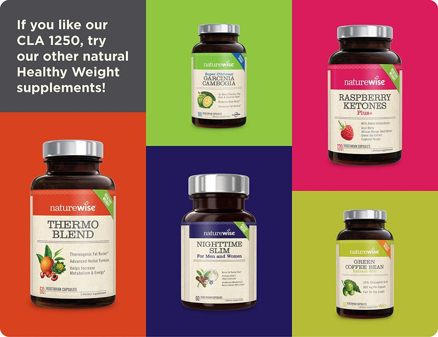 NatureWise CLA 1250 Support Exercise Naturally (2-Month Supply), Support Fitness goals NatureWiseBuy Supplements Australia