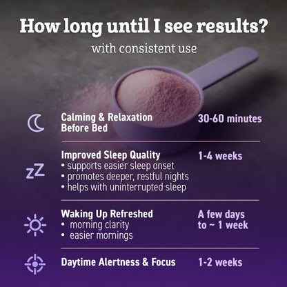 Magnesium Glycinate Powder for Sleep - Magnesium Sleep Aid Without Melatonin - Natural Sleep Drink Mix with GABA, L-Theanine, Apigenin, Valerian & Lemon Balm Dr. MatthewBuy Supplements Australia