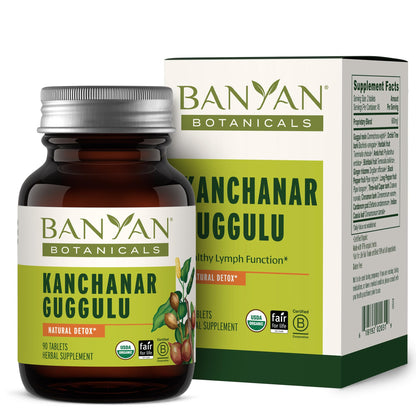 Banyan Botanicals Kanchanar Guggulu Tablets – Organic Lymph Supplement with Guggulu Resin – Promotes the Healthy Elimination of Natural Toxins* – 90 Tablets – Non-GMO Sustainably Sourced Vegan Banyan BotanicalsBuy Supplements Australia