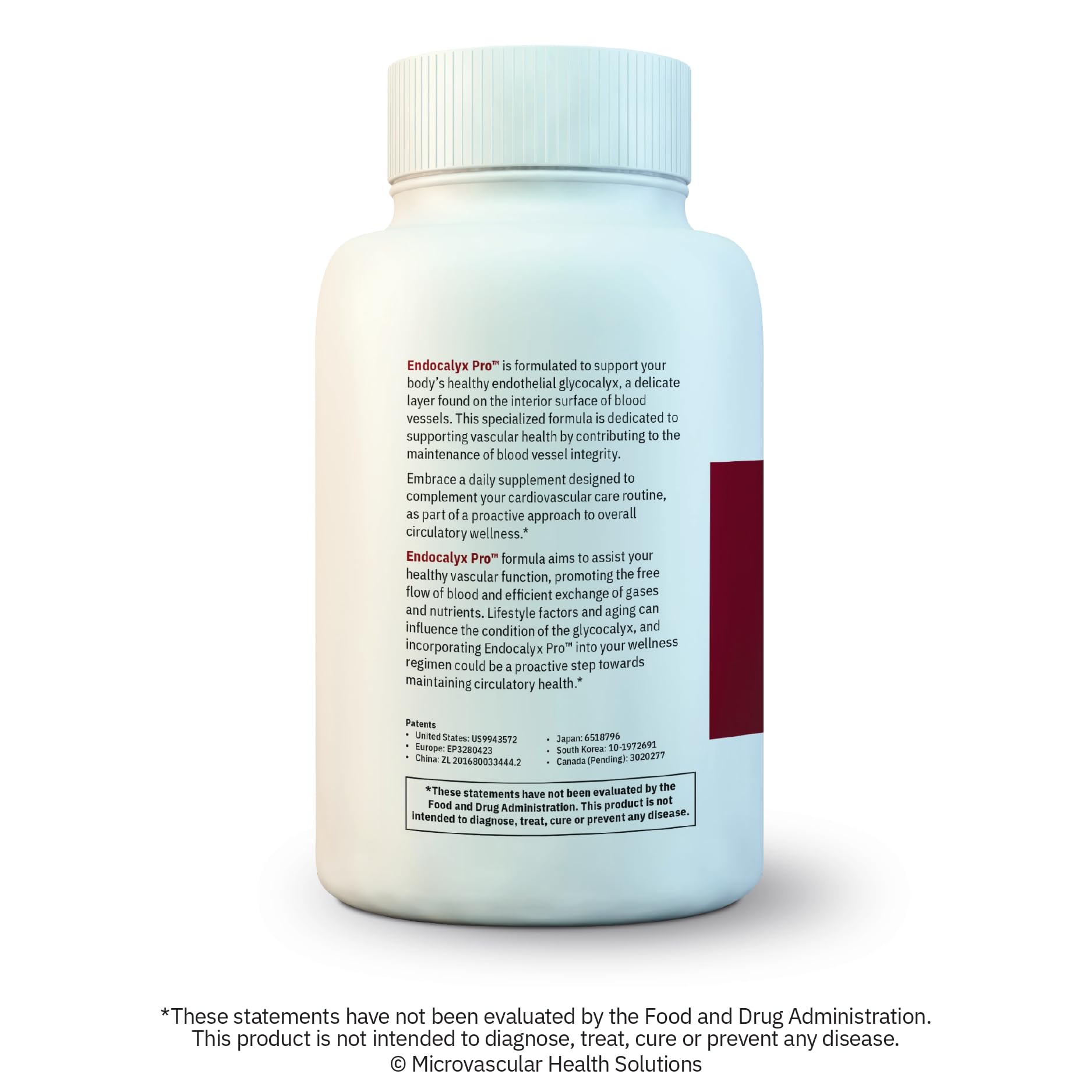 MYBODYRX Endocalyx Pro Supplement – Endothelial Glycocalyx Support 120 Capsules - Vascular & Microcirculation Health – Clinically-Studied – Patented – Supports Nitric Oxide Functions MYBODYRXBuy Supplements Australia
