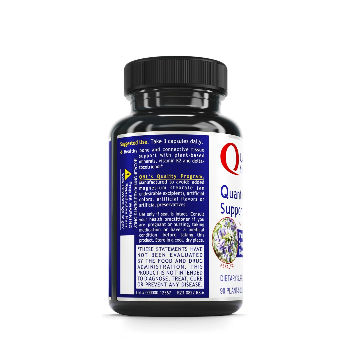 Quantum Nutrition Labs Quantum Bone Health - Bone Health Vitamins, Bone Strength Supplement for Women and Men, Organic Calcium Supplement with Fermented Vitamin K2, Bone Health Support - 90 Capsules Quantum NutritionBuy Supplements Australia