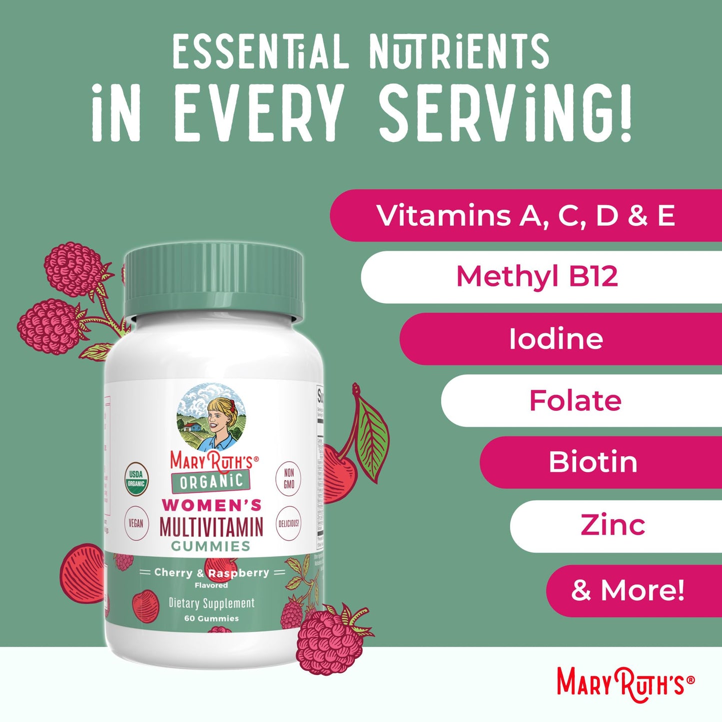 MaryRuth Organics Multivitamin for Women 14 | Women's Multivitamin Gummies for Immune Support| Skin Health | MaryRuth OrganicsBuy Supplements Australia