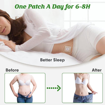 Mugwort Belly Patch,30Pcs Natural Wormwood Essence Pills and 30Pcs Belly Sticker, Moxa Hot BENJENBuy Supplements Australia
