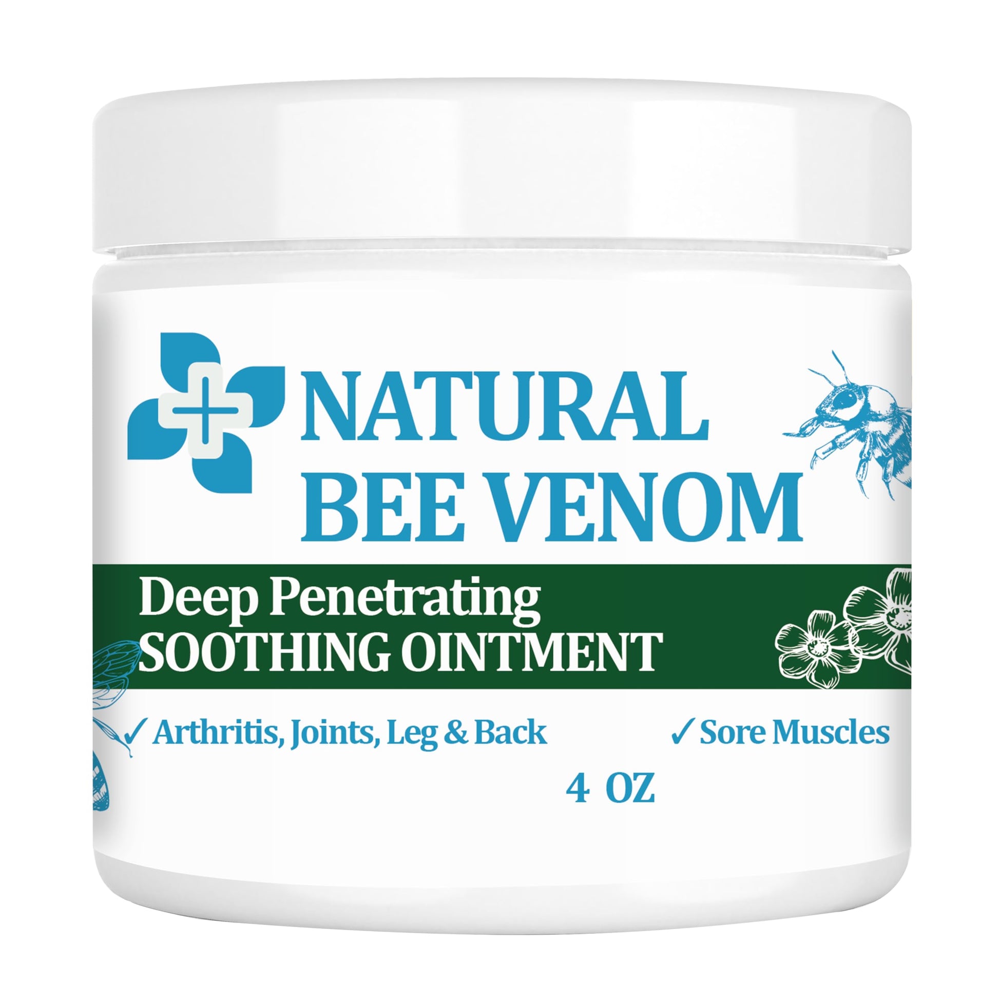 PIBIOOMAP Zealand Bee Venom Serum Gel, Professional for Joint, Muscle, Bone Cream, 24h Fast Release, Soothing Powerful for Back, Neck, Hand, Foot, Knee, Muscle, Shoulder, Hip, Nerve PIBIOOMAPBuy Supplements Australia