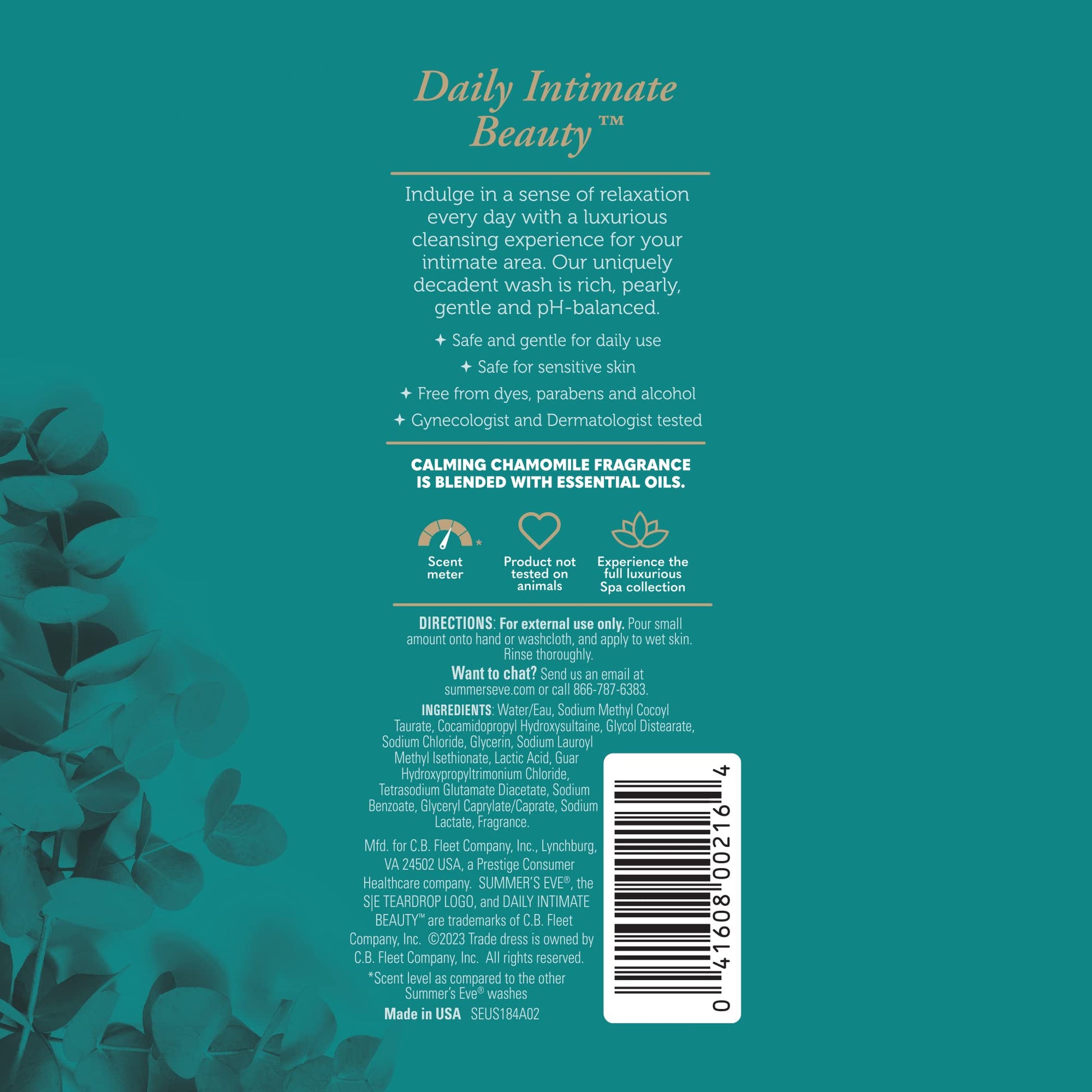 Summer's Eve Spa Daily Intimate Wash, Luxurious Cleansing All Over Feminine Body Wash Summer's EveBuy Supplements Australia