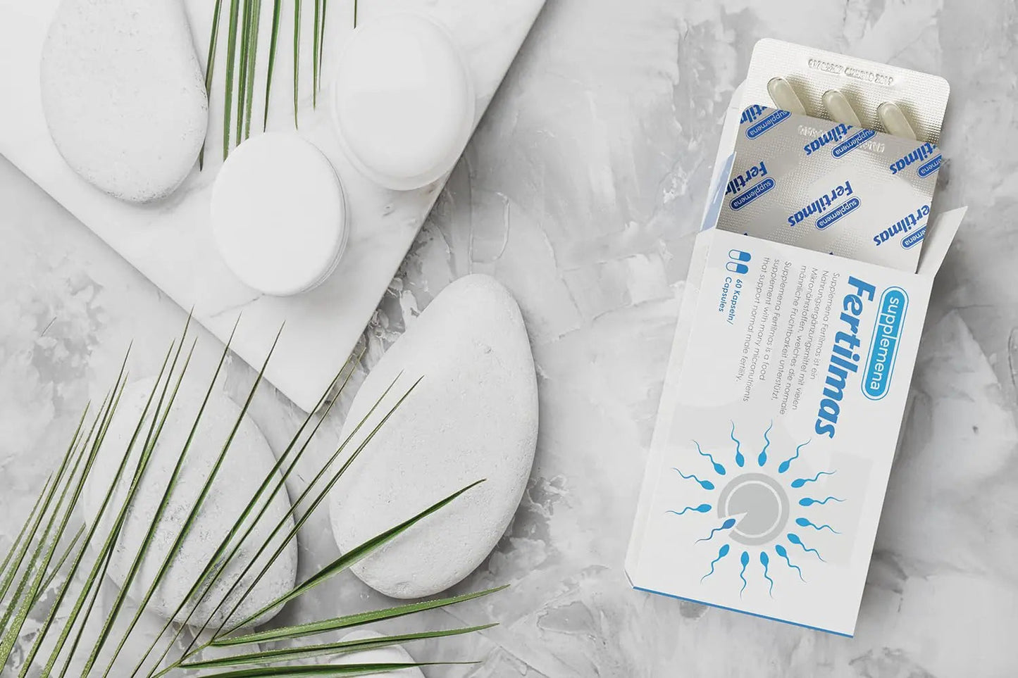 Fertilmas Natural Fertility Support for Men | L-Carnitine, Zinc, Vitamin D3, and Folic Acid | Couples TTC Supplement for Reproductive Health | SupplemenaBuy Supplements Australia