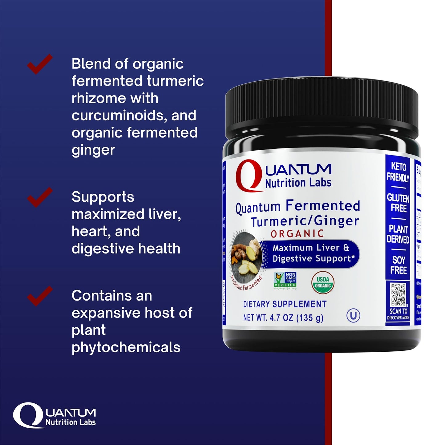 Premier Research Labs Premier Fermented Turmeric/Ginger Root - Probiotic Fermented Turmeric & Ginger Powder Supplement, Active Curcuminoids, Herbal Supplement - 4.7 Oz Premier Research LabsBuy Supplements Australia