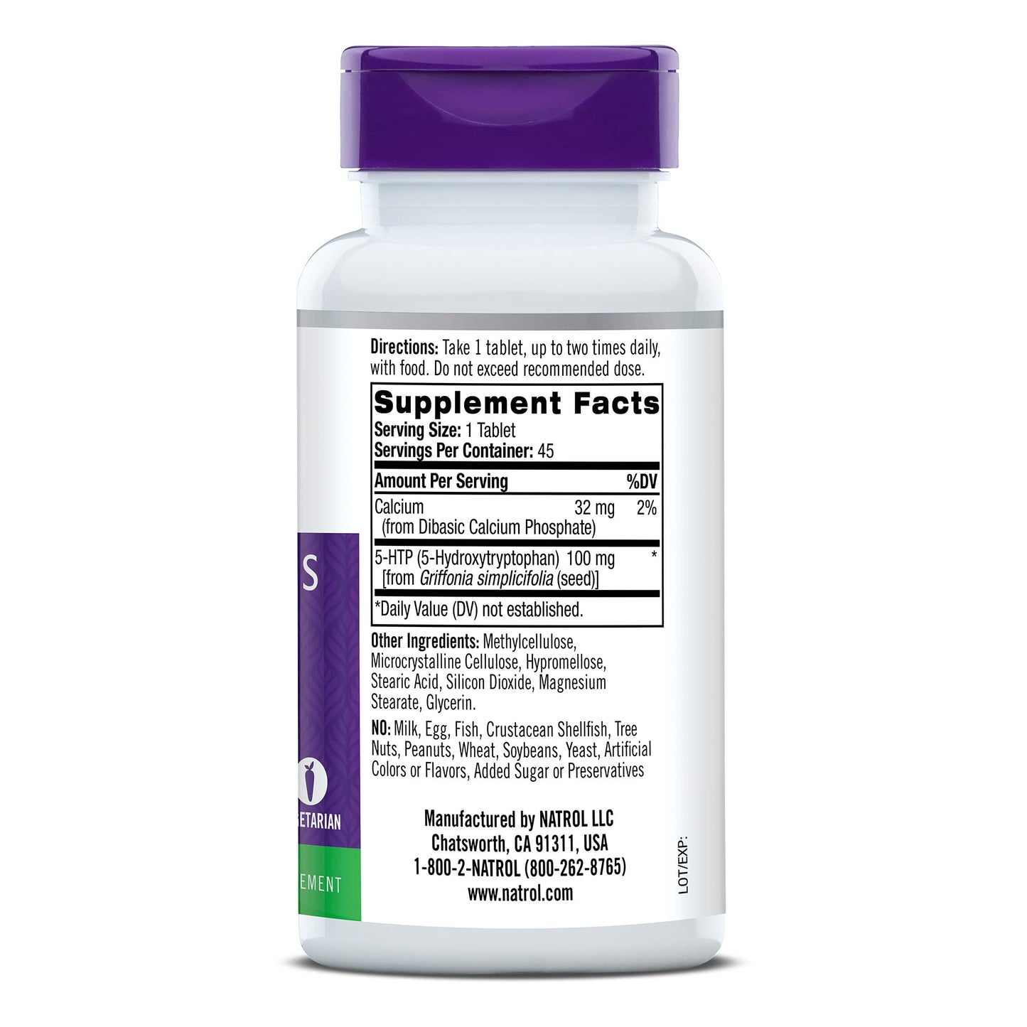 Natrol 5-HTP 100mg, Dietary Supplement Helps Support a Balanced Mood, 90 Time NatrolBuy Supplements Australia