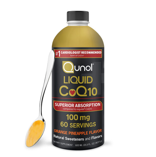 Qunol Liquid CoQ10 100mg, Superior Absorption Natural Supplement Form of Coenzyme 