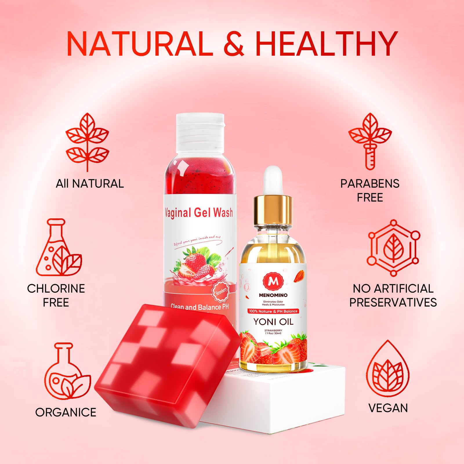 Feminine Wash & Yoni Soap Bar & Yoni Oil for Women pH Balance, Yoni Wash for Vaginal Moisturizing MENOMINOBuy Supplements Australia