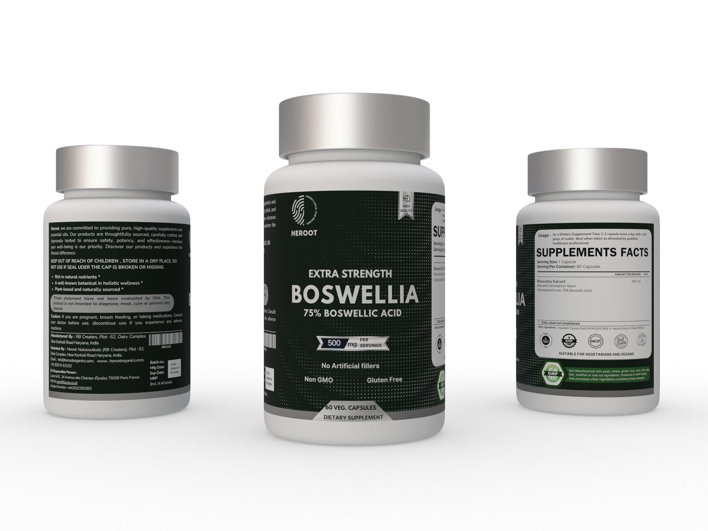 Heroot Boost Joint Mobility with 75% Extra Strength Boswellia Serrata Extract, 120 Capsules HerootBuy Supplements Australia