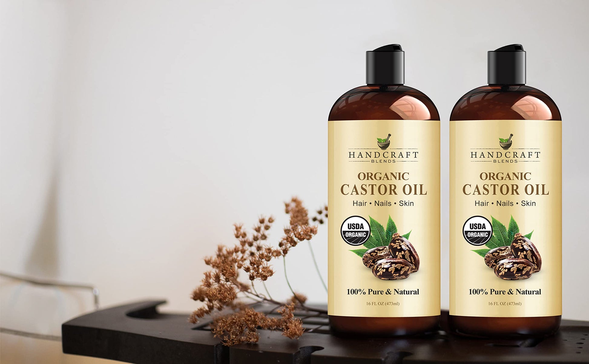 Handcraft Blends Organic Castor Oil for Hair Growth, Eyelashes and Eyebrows - 100% Pure Handcraft BlendsBuy Supplements Australia