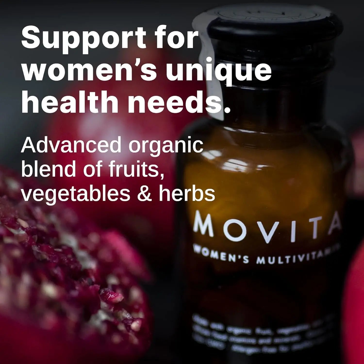 Movita Women’s Daily Multivitamin - Organic Fermented Whole Foods for Enhanced Energy, Immunity & Vitality - Vegan MovitaBuy Supplements Australia