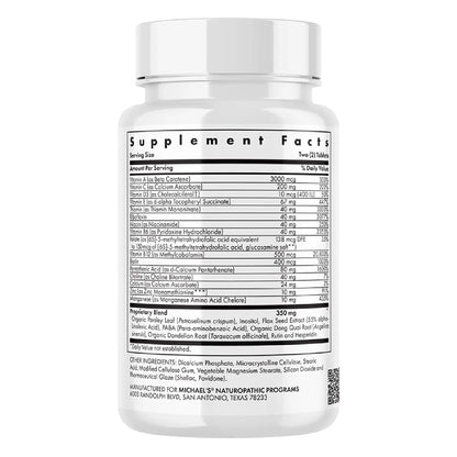 Michael's Health Naturopathic Programs Teen Girls Multivitamin - 60 Vegetarian Tablets - with B Complex Vitamins & Female Herbal Blend MICHAEL'S
