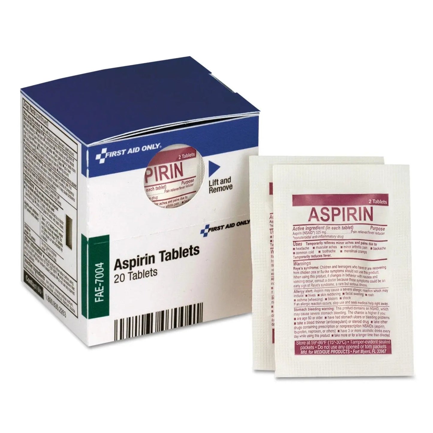 First Aid Only SmartCompliance Aspirin Refill, 2/Packet, 10 Packets/Box First Aid OnlyBuy Supplements Australia