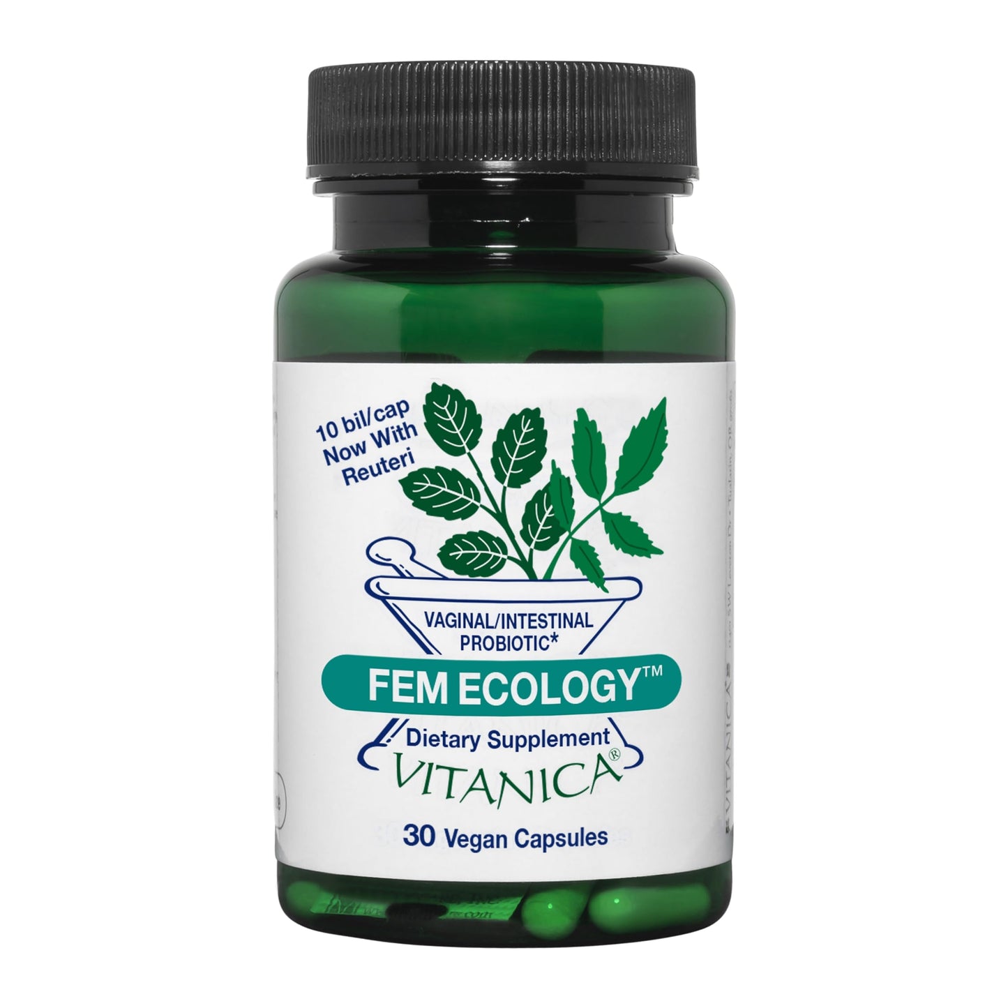 Vitanica FemEcology, Vaginal and Intestinal Probiotic Support, Vegetarian, 30 Capsules VitanicaBuy Supplements Australia