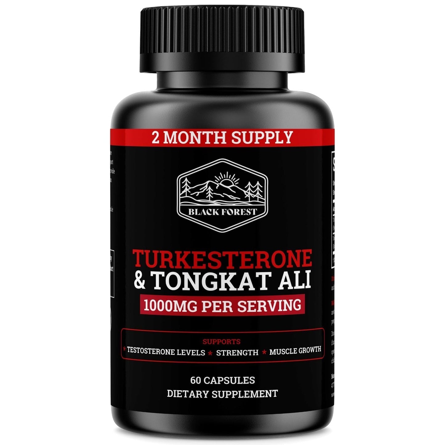 Black Forest Turkesterone Tongkat Ali Supplement 1000mg per Serving (Max Purity 95%) Turkesterone Supplement for Men (Tongkat Ali for Men Longjack 200:1) Similar to Tongkat Ali Fadogia Agrestis Black ForestBuy Supplements Australia