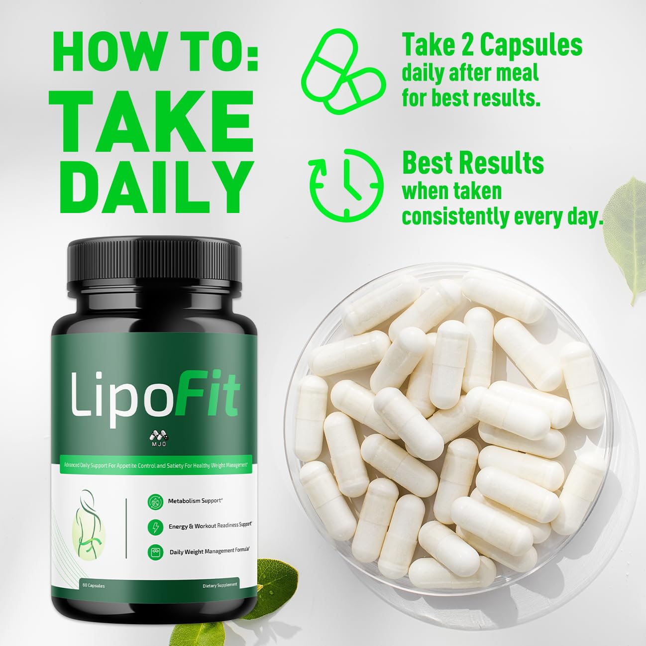 (5 Pack) Lipo Fit Capsules, Official Lipo Fit Pills with All Natural Ingredients, Advanced Overall Health & Wellness Vitamin Supplement Formula for Maximum Strength Multivitamin Support (300 Capsules) MJOBuy Supplements Australia