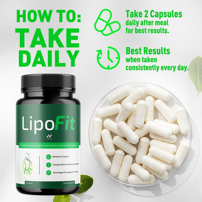 (5 Pack) Lipo Fit Capsules, Official Lipo Fit Pills with All Natural Ingredients, Advanced Overall Health & Wellness Vitamin Supplement Formula for Maximum Strength Multivitamin Support (300 Capsules) MJOBuy Supplements Australia