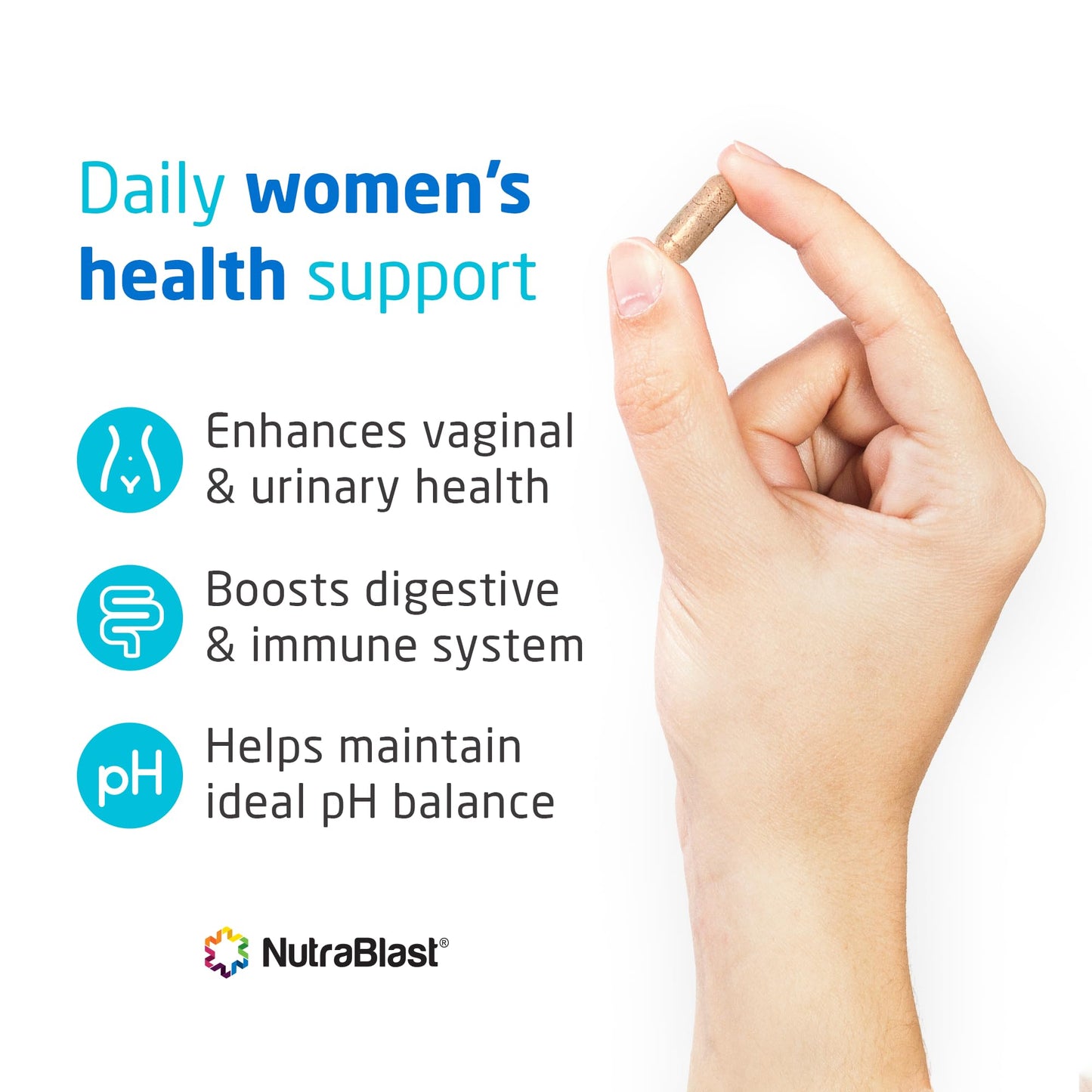 NutraBlast Vaginal Probiotics for Women Digestive, pH Balance, UT & Vaginal Health - 50 Billion CFU NutraBlastBuy Supplements Australia