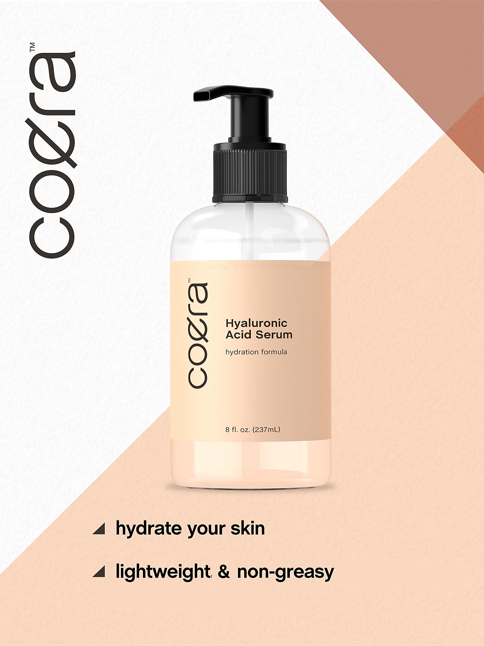 Hyaluronic Acid Serum for Face & Skin | 8 oz | Paraben & SLS Free Moisturizer | Packaging CoeraBuy Supplements Australia