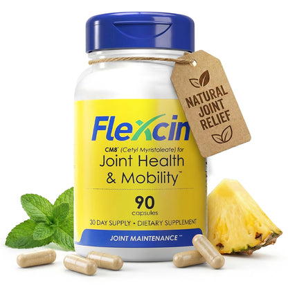 Flexcin Joint Health & Mobility Formula with CM8 (Cetyl Myristoleate) - Joint Supplements for Men and Women with Glucosamine, MSM, Collagen Type II - 90 Capsules FlexcinBuy Supplements Australia