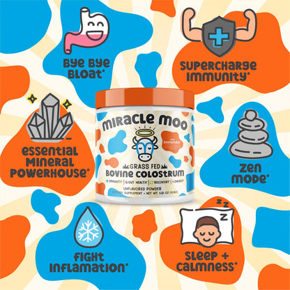 Colostrum Supplement for Gut Health, Hair Growth, Beauty and Immune Miracle MooBuy Supplements Australia
