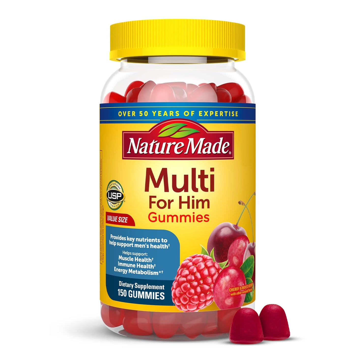 Nature Made Multi for Him, Mens Multivitamins Gummies, Energy Metabolism Support, Multivitamin for Men Nature MadeBuy Supplements Australia
