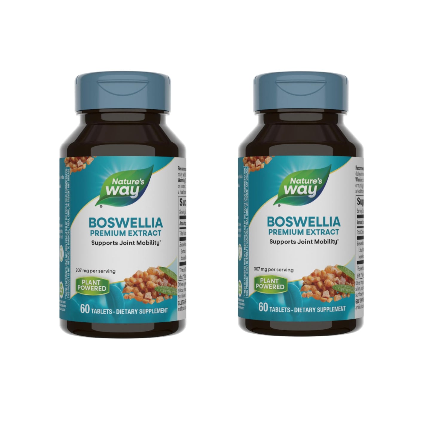 Nature's Way Boswellia Premium Extract, Supports Joint Mobility*, 307 mg Boswellia serrata Extract per Serving, Frankincense Supplement, Gluten Free & Vegan - 60 Tablets (Packaging May Vary) - 2 Pack Nature's WayBuy Supplements Australia