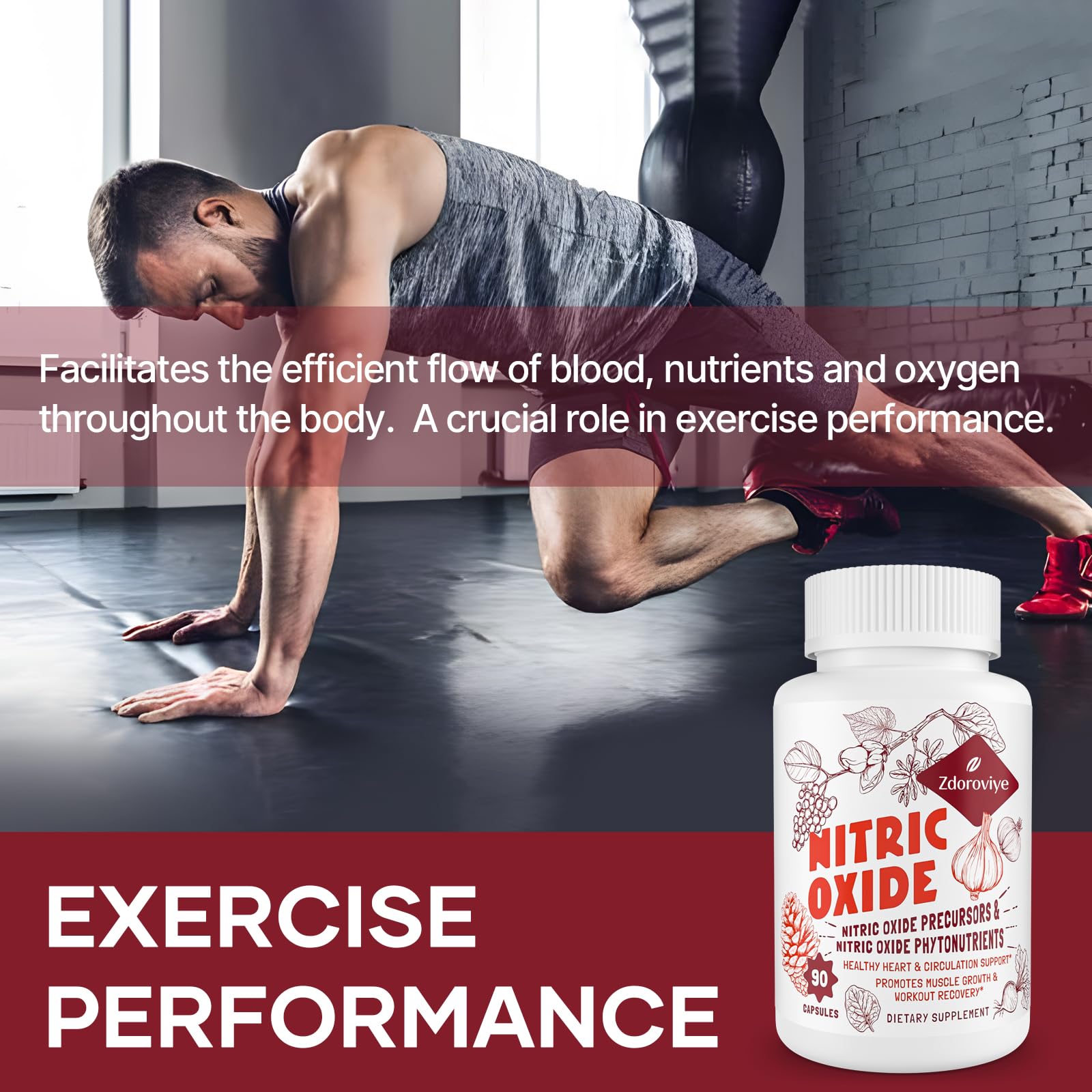 Zdoroviye Nitric Oxide Supplement for Men Women, Nitric Oxide Precursor & Nitric Oxide ZdoroviyeBuy Supplements Australia