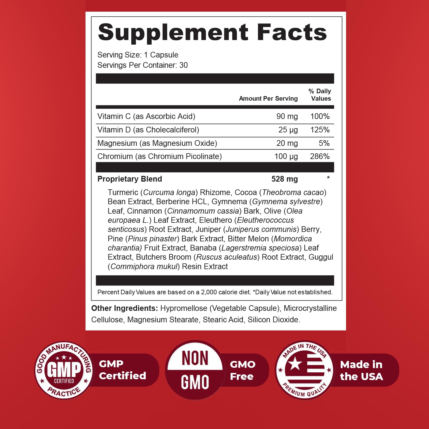 Orby GlycoSwitch – Natural Daily Wellness Supplement with Vitamin C, D3, Magnesium & Chromium – Non-GMO, GMP Certified, Made in USA – 30 Capsules, 1 Month Supply OrbyBuy Supplements Australia