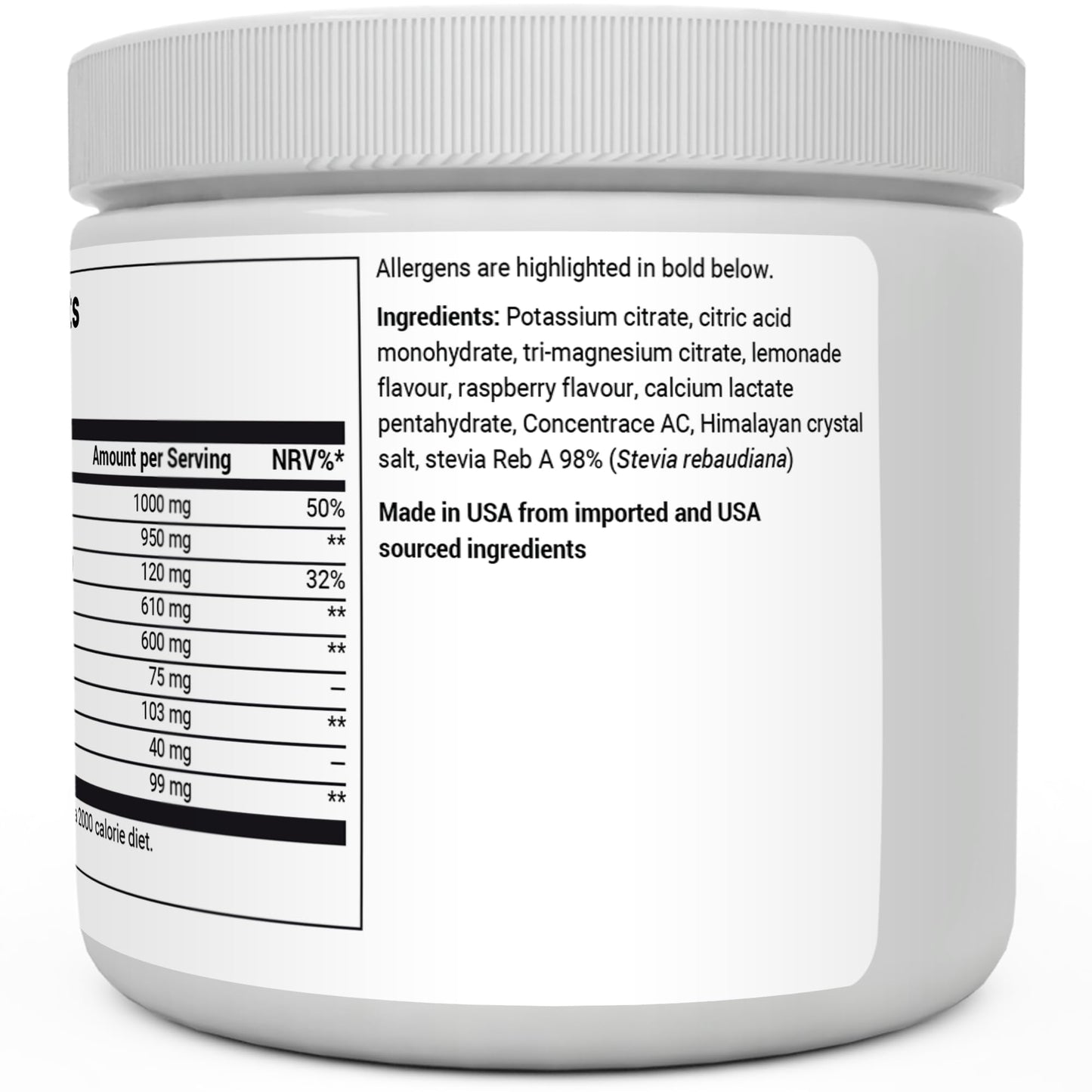 Dr. Berg Electrolyte Powder - Electrolyte Drink Supplements with 1000mg Potassium Dr. Berg NutritionalsBuy Supplements Australia