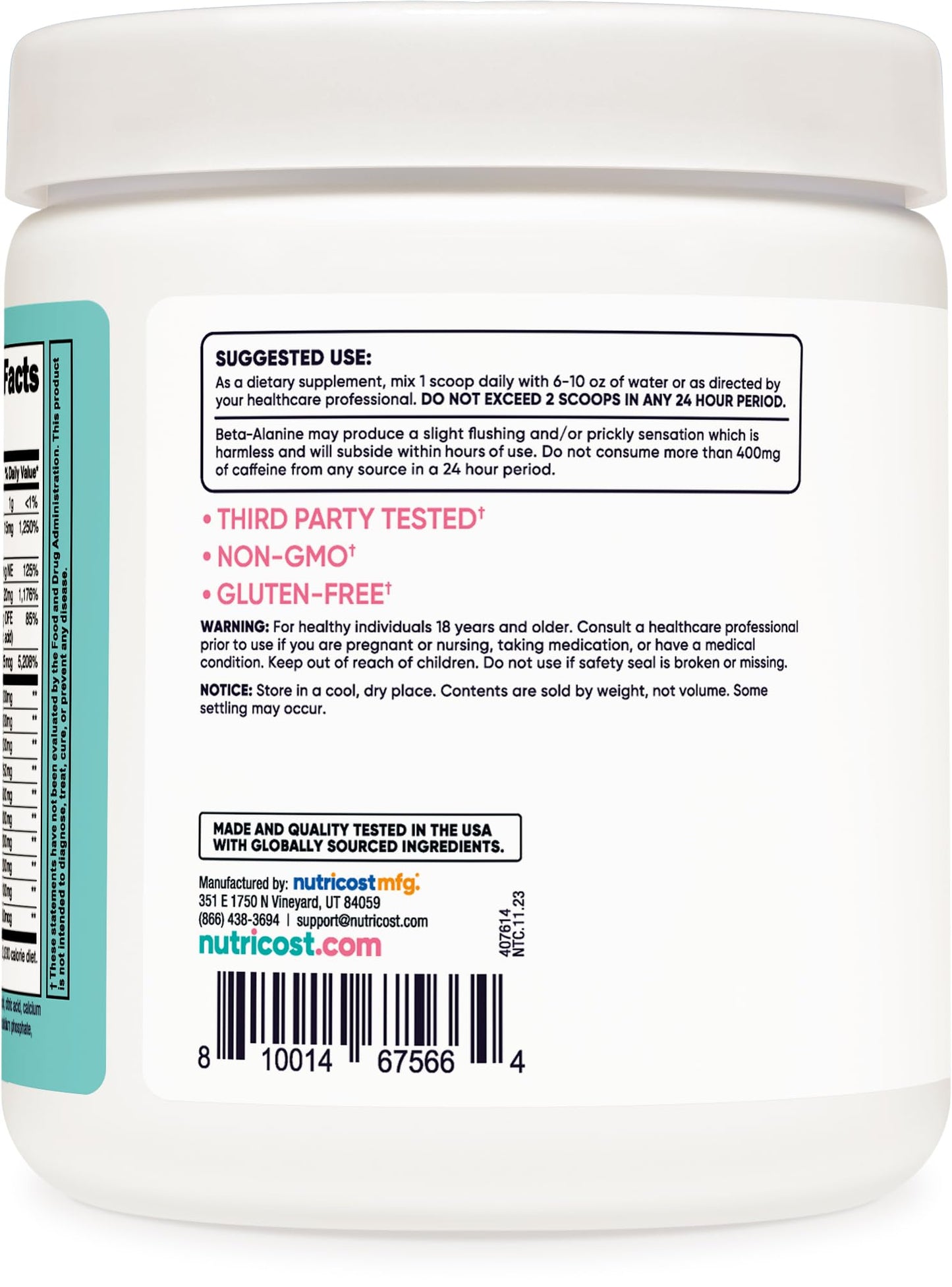 Nutricost Pre-Workout Powder for Women, Blue Raspberry, 30 Servings NutricostBuy Supplements Australia