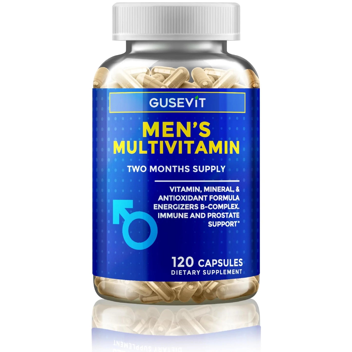 Gusevit 35-in-1 Men's Multivitamins for Immune Support, Stamina & Energy Boost | Men's Health Supplement with Vitamins & Antioxidants | Gusevit