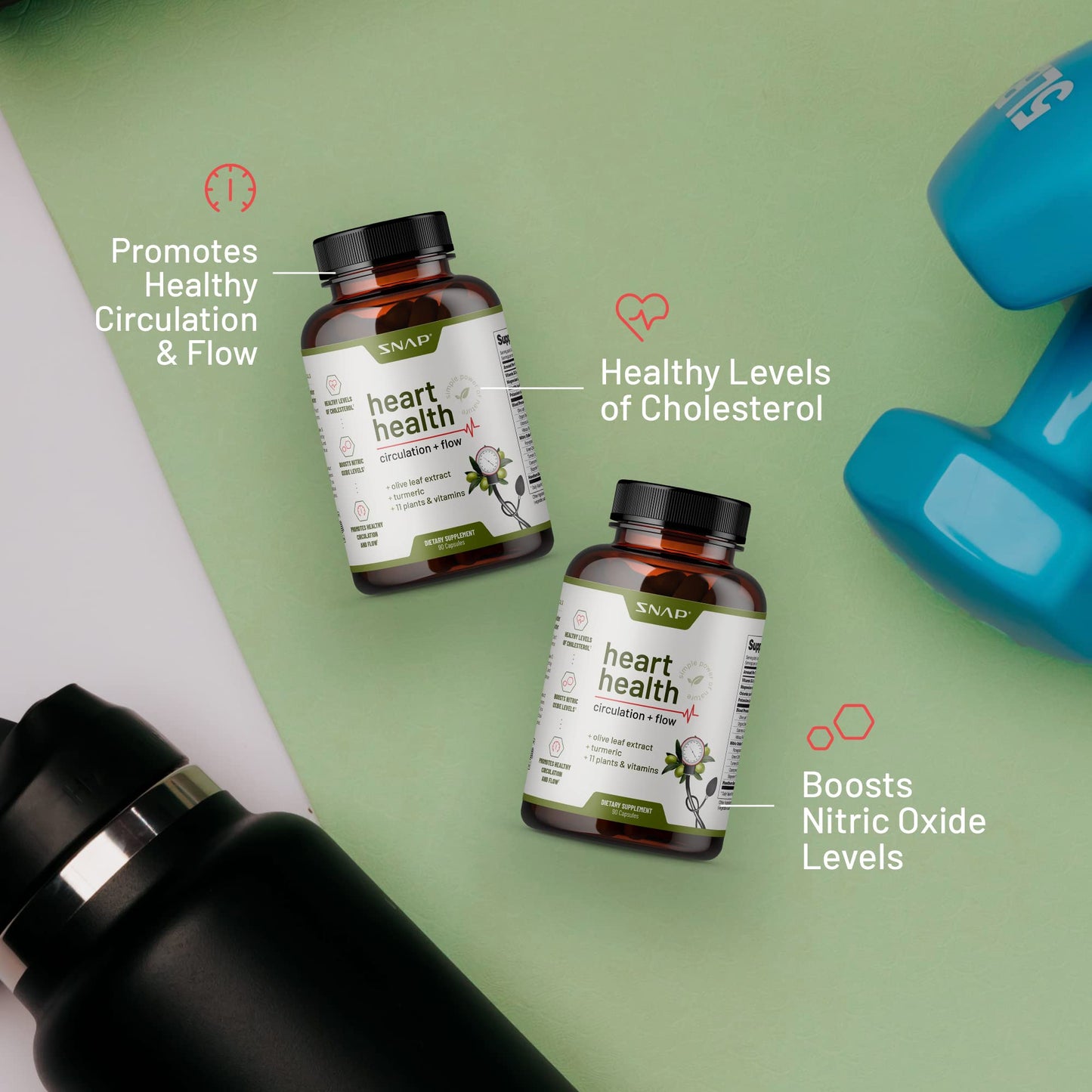 Snap Supplements Heart Health and Nitric Oxide Booster
