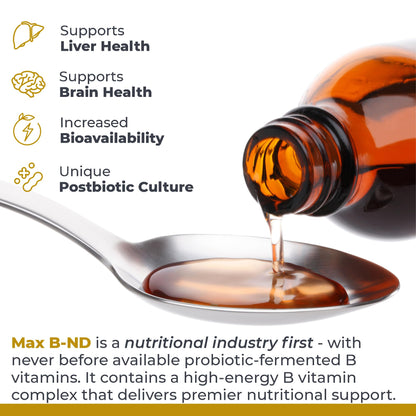 Premier Research Labs Max B-ND Liquid Vitamin - B-Complex for Liver & Brain Health - Sublingual Drops for Energy, Immune & Adrenal Support - 2 fl oz - Thiamin, B12, B6 & More - for Men, Women Premier Research LabsBuy Supplements Australia