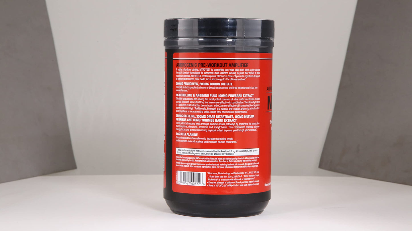 MuscleMeds Nitrotest Pre-Workout Supplement Drink, Boost Nitric Oxide, Testosterone MuscleMedsBuy Supplements Australia