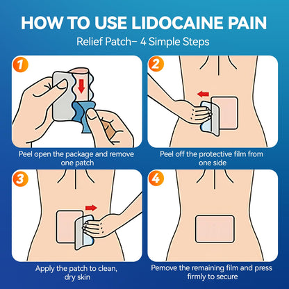 LOVPTFER 4% Lidocaine Pain Relief Patches – Maximum Strength Pain Patches, 12-Hour Long-Lasting Relief for Back, Neck, Shoulder & Joint Pain, Fast-Acting,–40 Count, 5.5” x 3.94” LOVPTFERBuy Supplements Australia